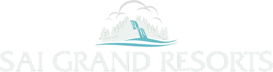 Sai Grand Resorts logo — a waterfall falling through pine-covered hills